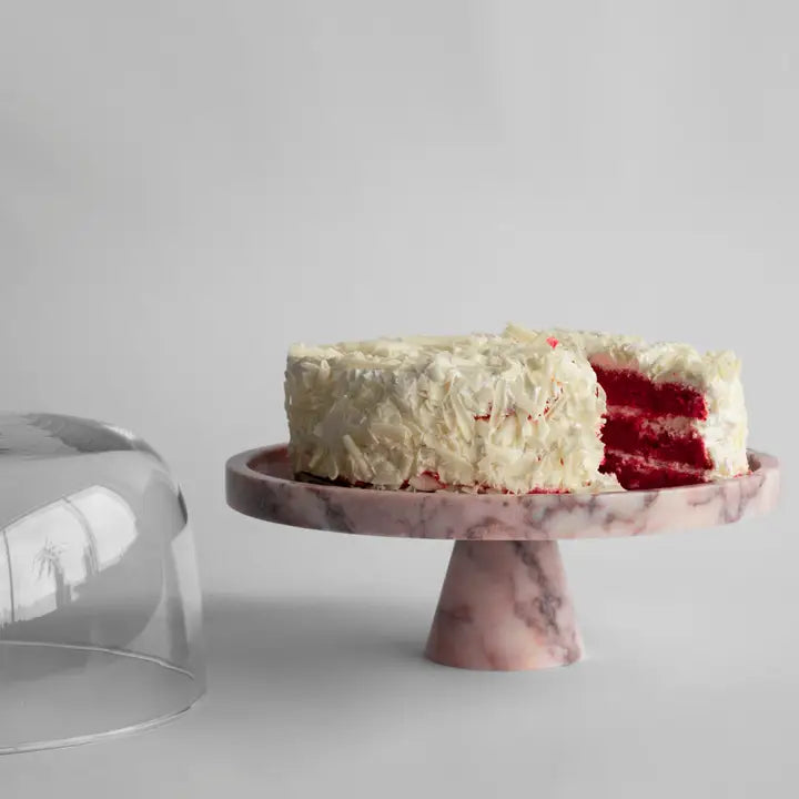 TAARTSTANDAARD VAN ROZE MARMER