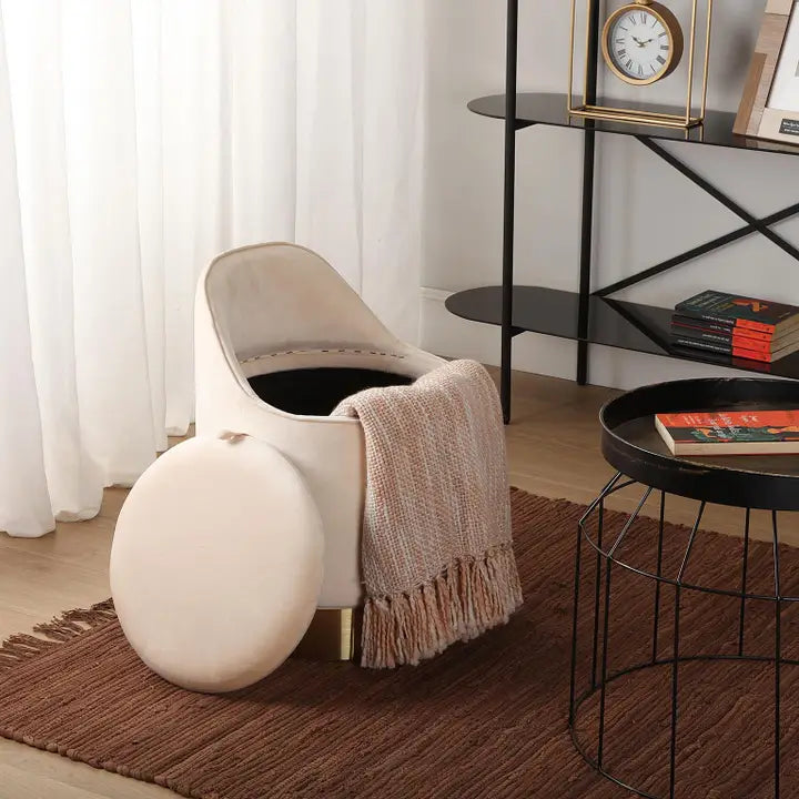 POEF BEIGE / GOUD OPBERGING 22050019