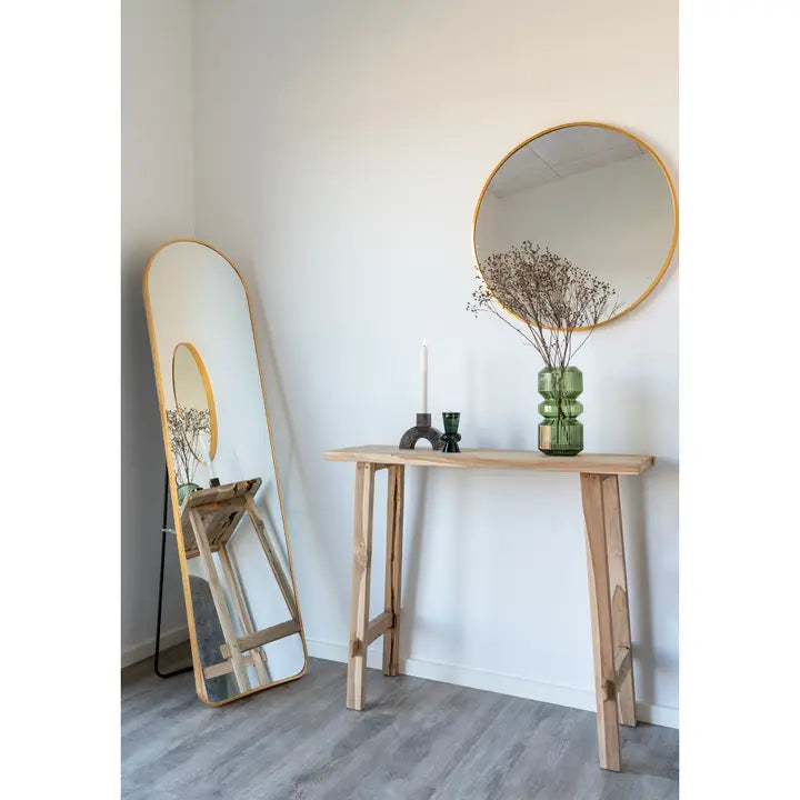 Madrid Mirror - Spiegel Met Frame In Koperlook 40x150 Cm