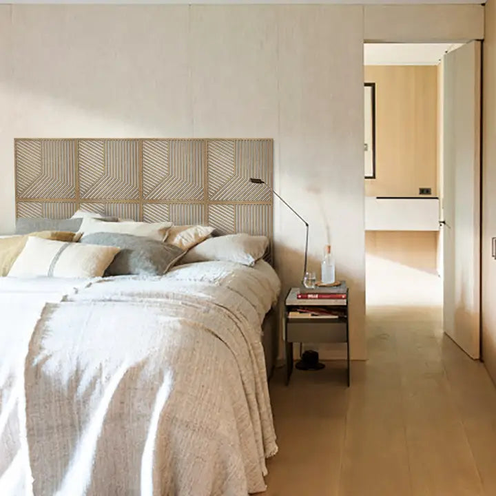 Holle houten panelen - Geometrische wanddecoratie - Decoratief paneel