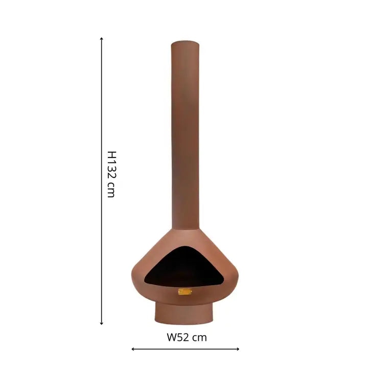 Fornax metalen buitenhaard H132cm B52cm
