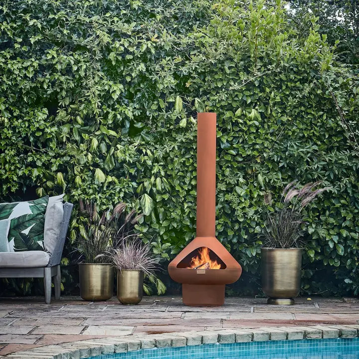 Fornax metalen buitenhaard H132cm B52cm