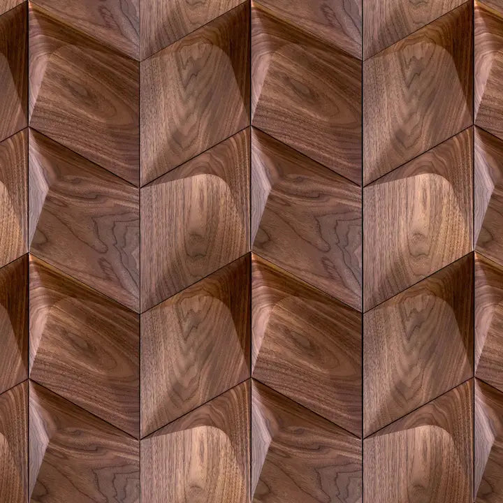 3D Wall Panels CARO PLUS Handmade from Solid Wood