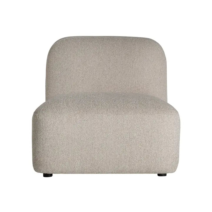100x75x74cm cream-colored polyester modular sofa