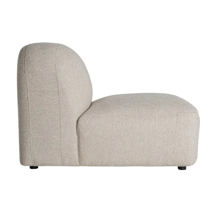 100x75x74cm cream-colored polyester modular sofa