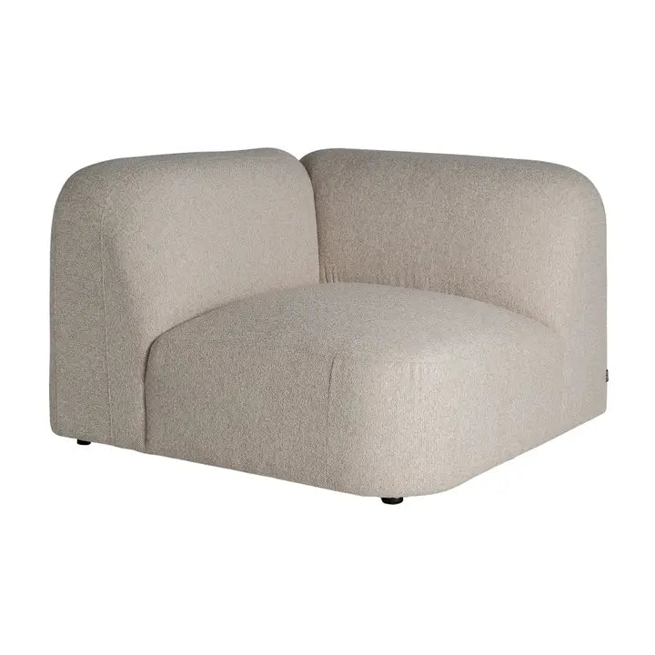 115x115x75cm cream-colored polyester modular sofa