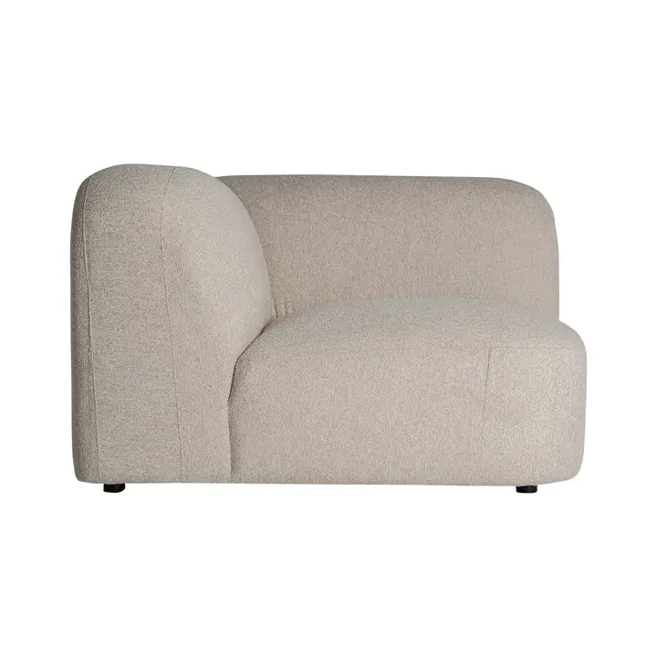 115x115x75cm cream-colored polyester modular sofa