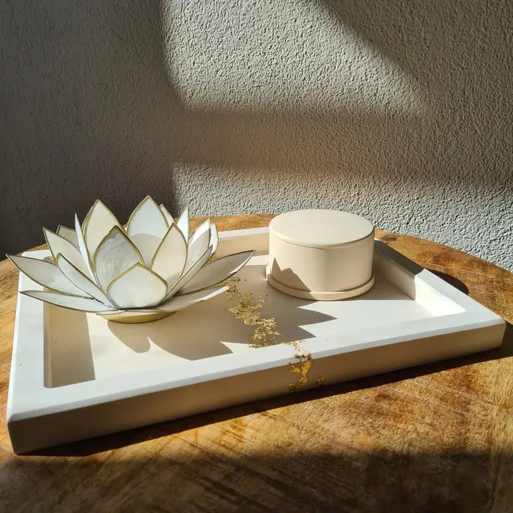 Luxury dish - White with gold (backorder)