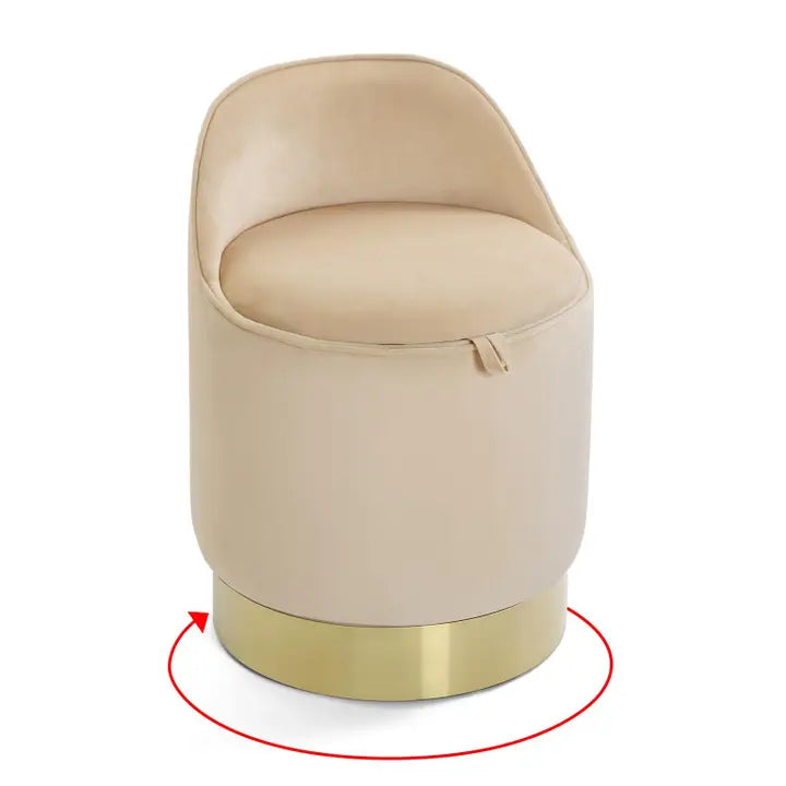 POEF BEIGE / GOUD OPBERGING 22050019