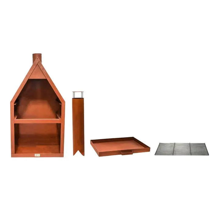 Henley metalen buitenhaard met grillijzer
