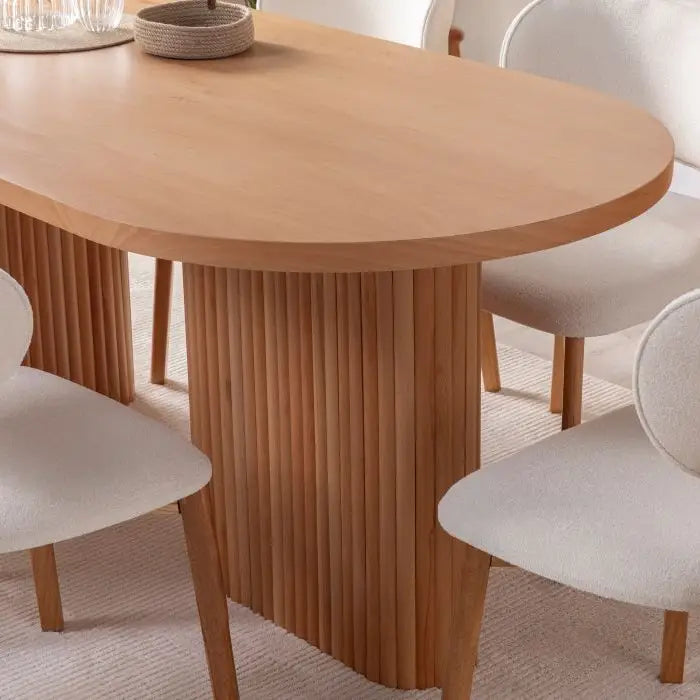HERMES - EETTAFEL VAN GELAMINEERD BEUKENHOUT 180 X 90 CM