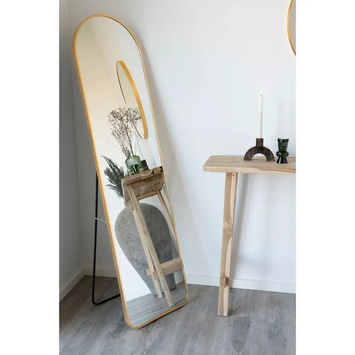 Madrid Mirror - Spiegel Met Frame In Koperlook 40x150 Cm