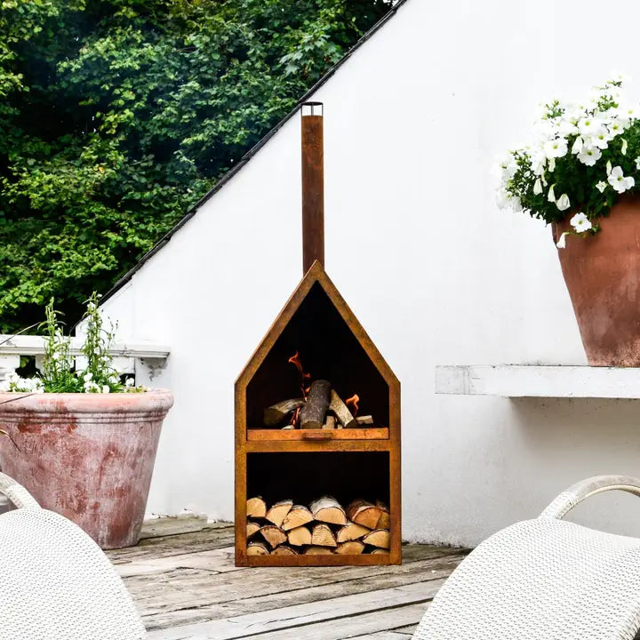 Henley metalen buitenhaard met grillijzer