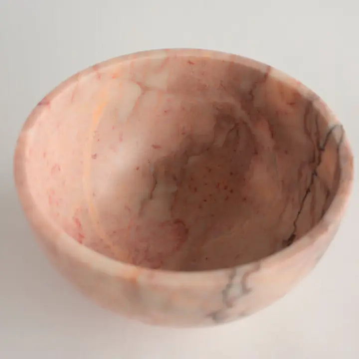 FRUITSCHAAL VAN ROZE MARMER