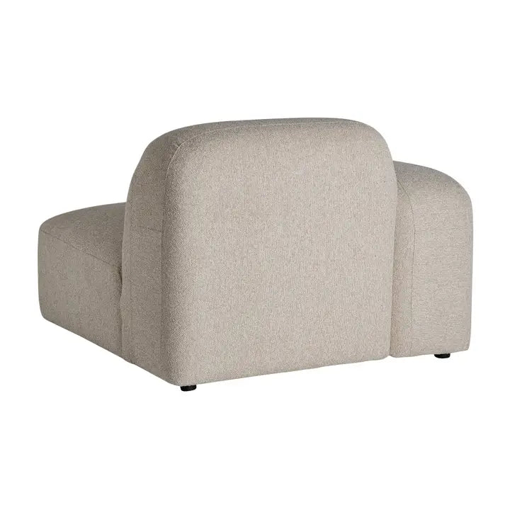 105x105x76cm cream-colored polyester modular sofa