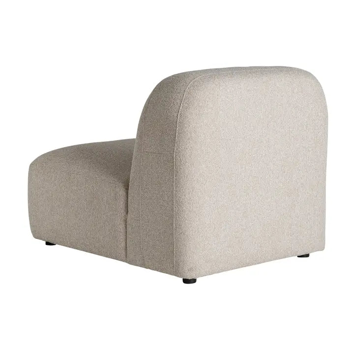 100x75x74cm cream-colored polyester modular sofa
