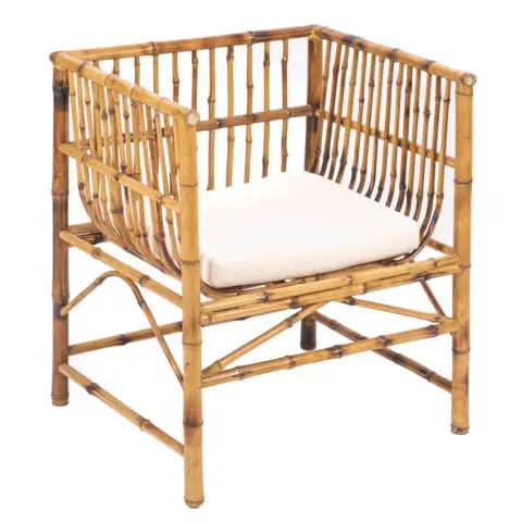 ZEST - Fauteuil van bamboe met kussen