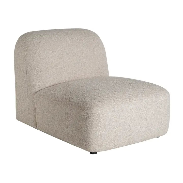100x75x74cm cream-colored polyester modular sofa