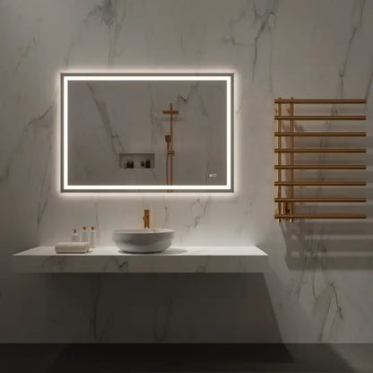 Kuoni Rectangle Mirror with Selectable Led & Defogger