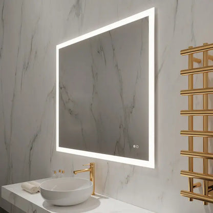 Koss Rectangle Lighted Mirror with Selectable Led & Defogger