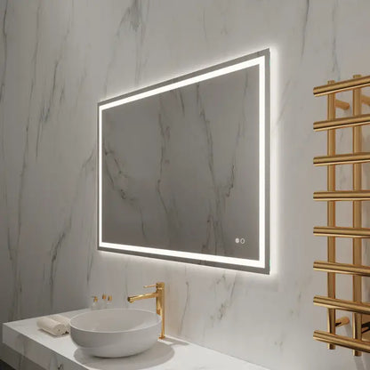 Kuoni Rectangle Mirror with Selectable Led & Defogger
